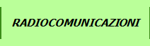 RADIOCOMUNICAZIONI