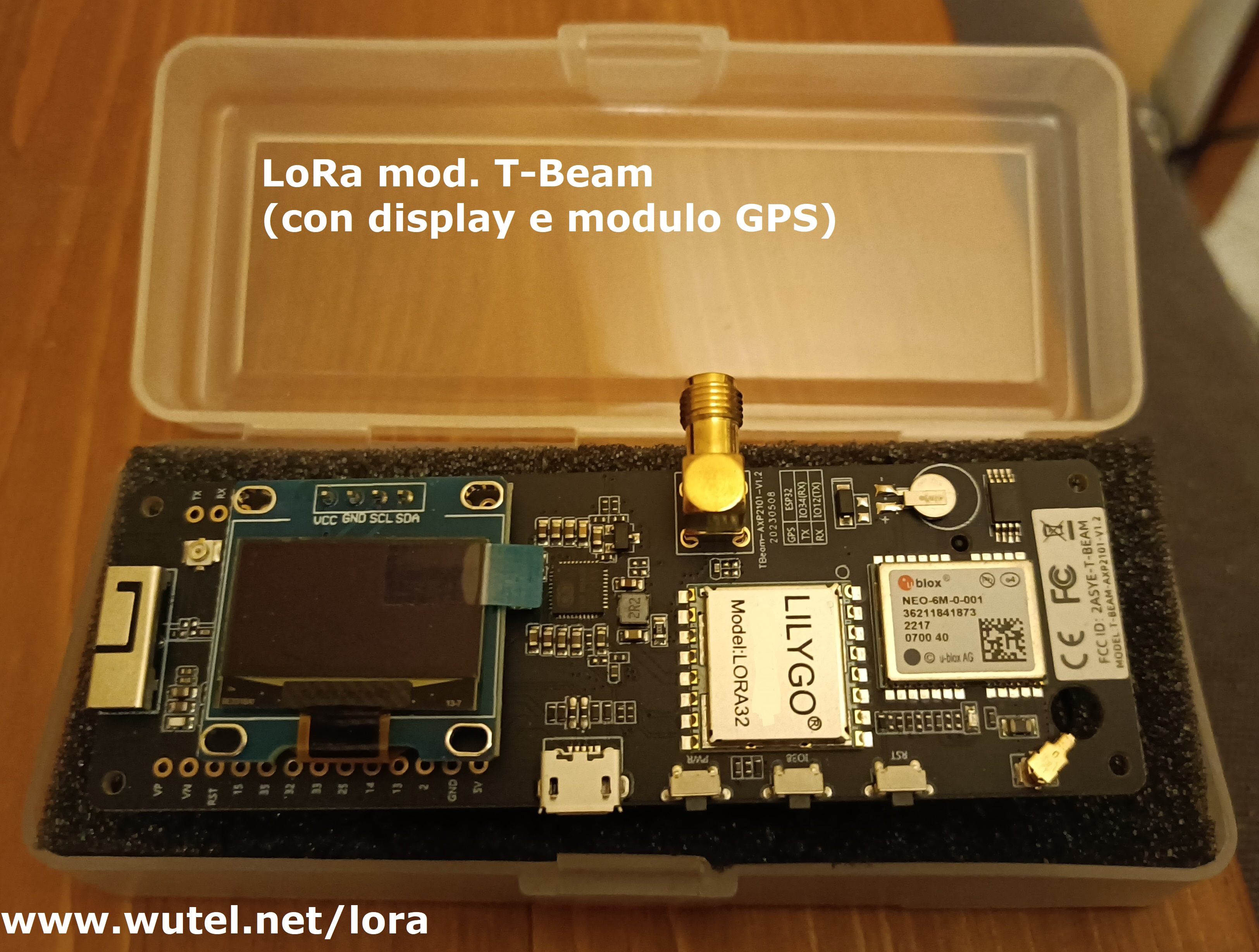 scheda LoRa T-Beam