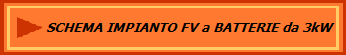 SCHEMA IMPIANTO FV a BATTERIE da 3kW